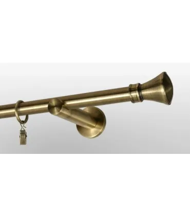 Garníža jednoduchá Ø 19mm  antík koncovka Koloseo Držiak jednoduchý simple