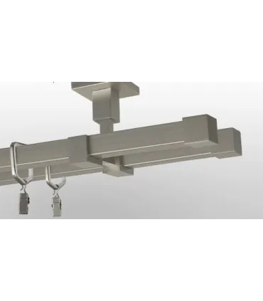 Quadro dvojitá  Zaslepka satin nickel