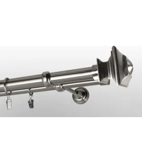 Efekt-nerezová oceľ  Ø 25/19 mm - Boston