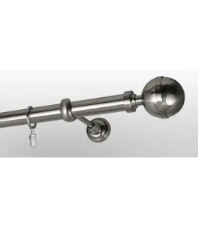 Efekt nerezová oceľ Ø 25 mm - koncovka Kalisto tyč hladká