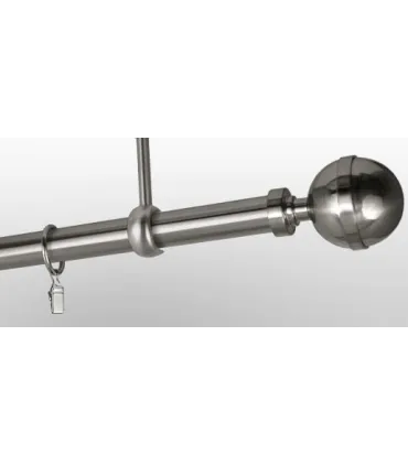 Efekt nerezová oceľ Ø 25 mm - koncovka Kalisto tyč hladká