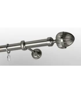 Efekt-nerezová oceľ  Ø 25 mm - koncovka Odeon tyč hladká