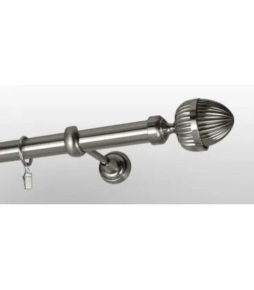 Efekt-nerezová oceľ  Ø 25 mm - koncovka Odeon tyč hladká