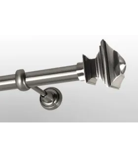 Efekt-nerezová oceľ  Ø 25 mm - koncovka Verdi tyč hladká