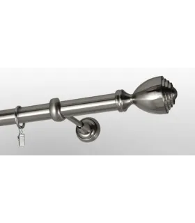 Efekt-nerezová oceľ  Ø 25 mm - koncovka Palacio tyč hladká