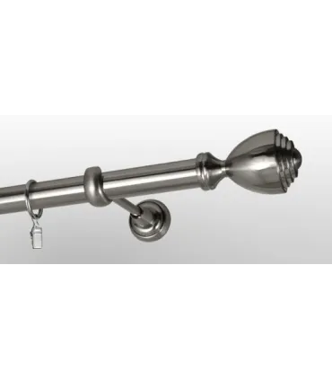 Efekt-nerezová oceľ  Ø 25 mm - koncovka Palacio tyč hladká