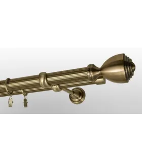 Antik Ø 25/19 mm - Palacio tyč ryhovana