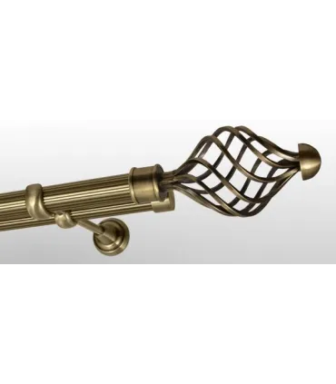 Antik Ø 25/19 mm - Navona tyč ryhovana