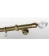 Antik Ø 25 mm - koncovka Crystal Gula tyč ryhovaná