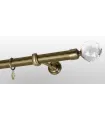 Antik Ø 25 mm - Endstück Crystal Gula, geriffelt Stange