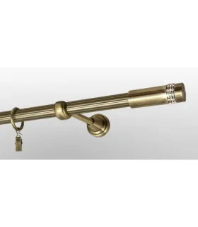 Antik Ø 16 mm - Cylinder crystal tyč ryhovaná