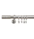 Satin nickel Ø 25 mm - koncovka Cylinder hladky tyč hladká