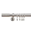 Zylinder-Endstück, gebürstetes Nickel, Ø 25 mm