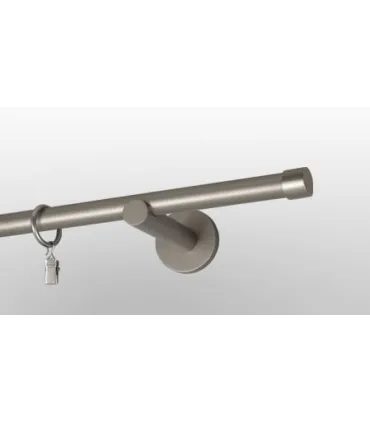 Satin nickel Ø 19mm- Pullo Držiak jednoduchý simple