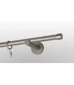Satin-Nickel Ø 19mm – Pullo einläufige Gardinenstange