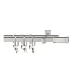 Quadro zweiläufige Gardinenstange Zanotti Satin-Nickel