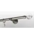 Satin nickel Ø 19mm- Crystal gula Držiak jednoduchý simple