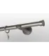 Satin nickel Ø 19mm- Duo Držiak jednoduchý simple