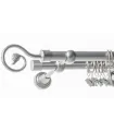 Satiniertes Nickel Ø 19 mm - Luka mini