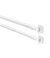 Gardinenstange Mini Vitrage Weiß Ø11 mm (2 Stück)