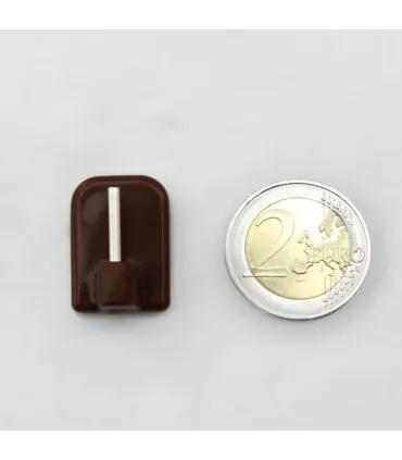 Garniža Mini vitrážka hneda Ø11 mm ( 2ks)