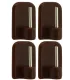 Samolepiaci háčik na Mini vitrážku hnedy 4ks