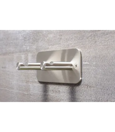 Dvojitý nerezový vešiak N003