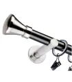 einläufige Gardinenstange 19mm matt schwarz Koloseo Effekt Edelstahl