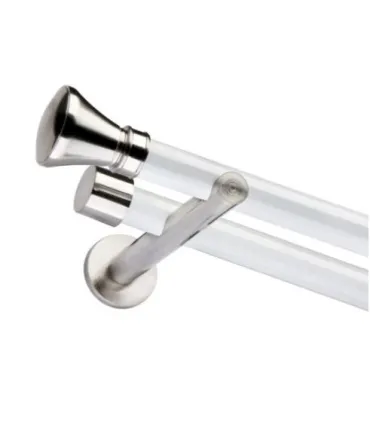 Dvojitá 19mm biela leskla koncovka Koloseo efekt nerez