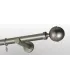 Satin nickel Ø 25 mm - koncovka Kalisto tyč hladká držiak simple