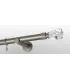 Satin nickel Ø 25 mm - koncovka Crystal cone tyč hladká držiak simple