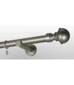 Satiniertes Nickel Ø 25 mm - Boston Endkappe glatte Stange einfacher Halter