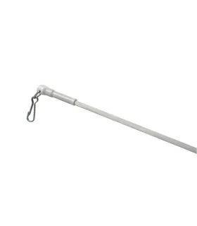 Palica záclonová  kovová biela 50cm