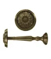 Rosette (Knopf) Metall antik 1 Stück