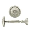 Rosette (Knopf) Metall Satin 1 Stück