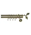 Metall-Gardinenstange Antik Ø 16 mm - List rose geriffelt