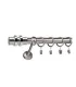 Satin nickel Ø 25 mm - koncovka Neapol tyč hladká