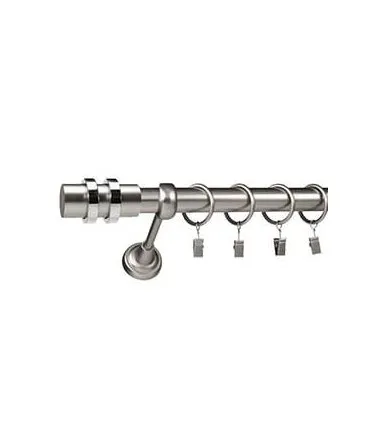 Satin nickel Ø 25 mm - koncovka Neapol tyč hladká