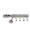 Satin-Nickel Ø 25 mm - Endstück Neapel Stange glatt