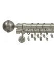 Satiniertes Nickel Ø 25/19 mm - Kalisto crystal