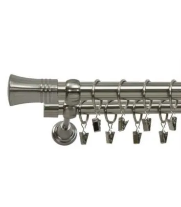 Efekt-nerezová oceľ  Ø 25/19 mm - Capri