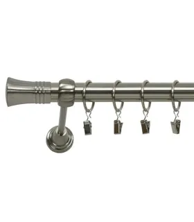 Efekt-nerezová oceľ  Ø 25 mm - koncovka Capri tyč hladká