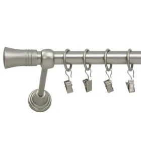 Satin nickel Ø 25 mm - koncovka Capri tyč hladká