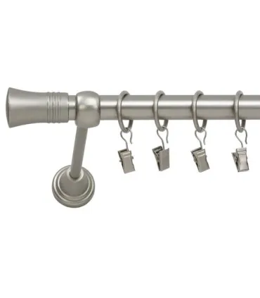 Satin nickel Ø 25 mm - koncovka Capri tyč hladká