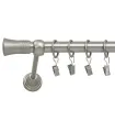 Satiniertes Nickel Ø 25 mm - Capri Endstück glatte Stange
