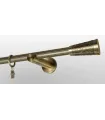 Antik Ø 19mm - Sevilla einfacher Halter, einfache Stange, geriffelt