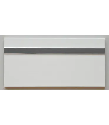 Garniža Galaxy biela dvojradová s dekorom