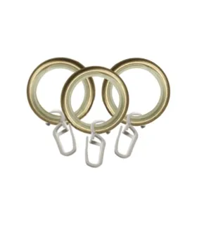 Krúžok tichy s háčikom 1 kus antik  Ø19 mm