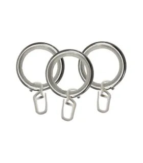 Krúžok tichy s háčikom 1 kus Efekt nerezová oceľ  Ø19 mm