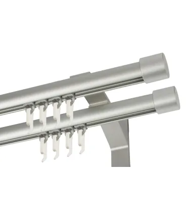 Garniža dvojitá hliníkový profil INOX koncovka Pullo